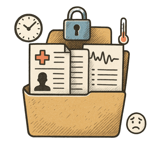 Secure Health Vault Illustration